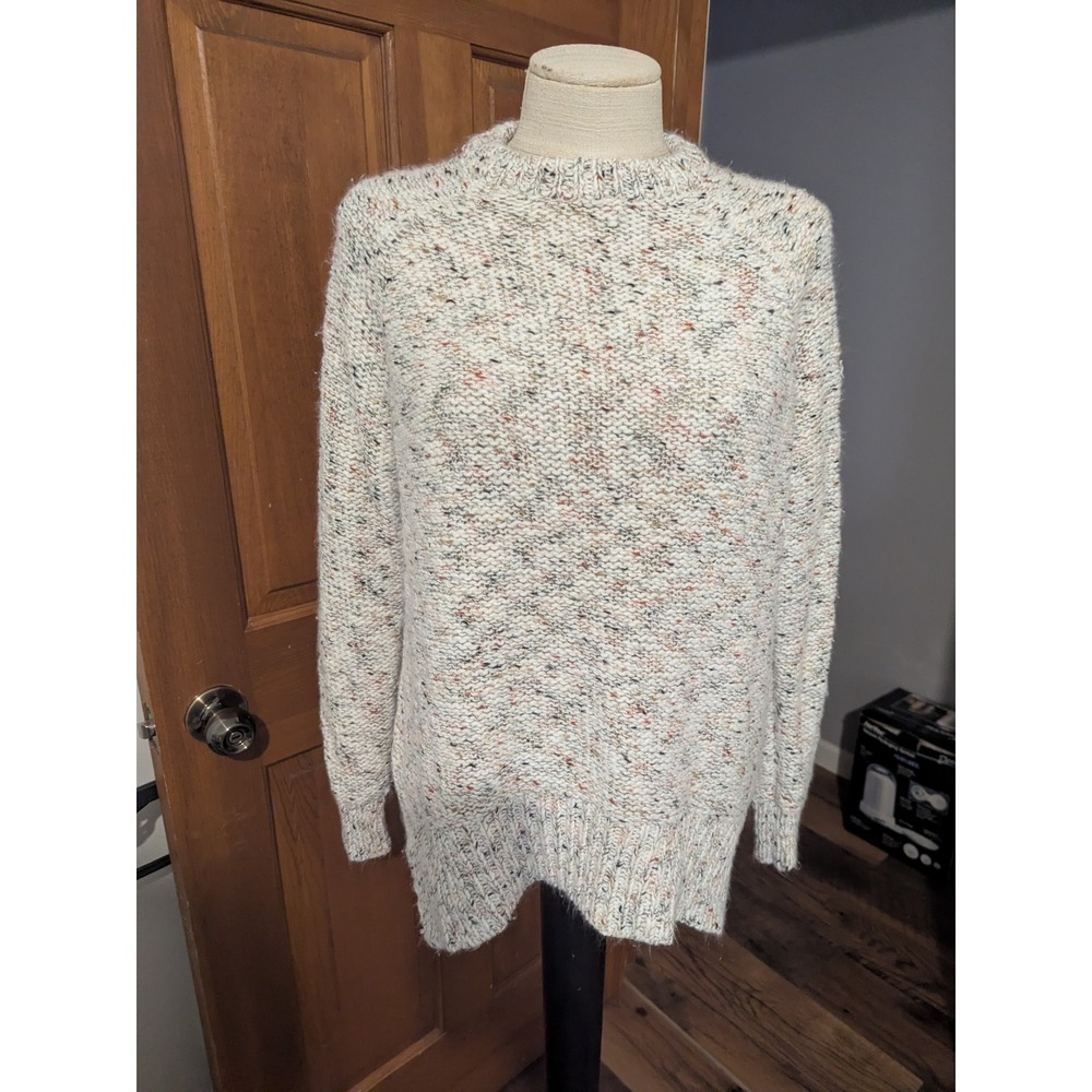 Mossimo Supply Co Speckled Knit Sweater Mock Neck Long Sleeve Women Size S